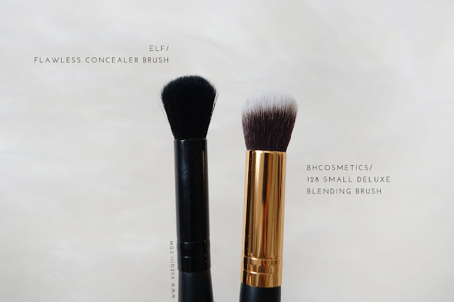 BH Cosmetics Sculpt and Blend 2 - 128 Small Deluxe Blending Brush, Elf Flawless Concealer Brush