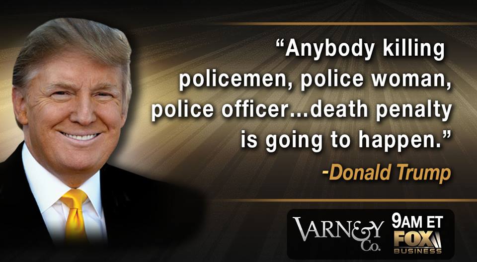 Unit 1012 The Victims' Families For The Death Penalty. DONALD TRUMP
