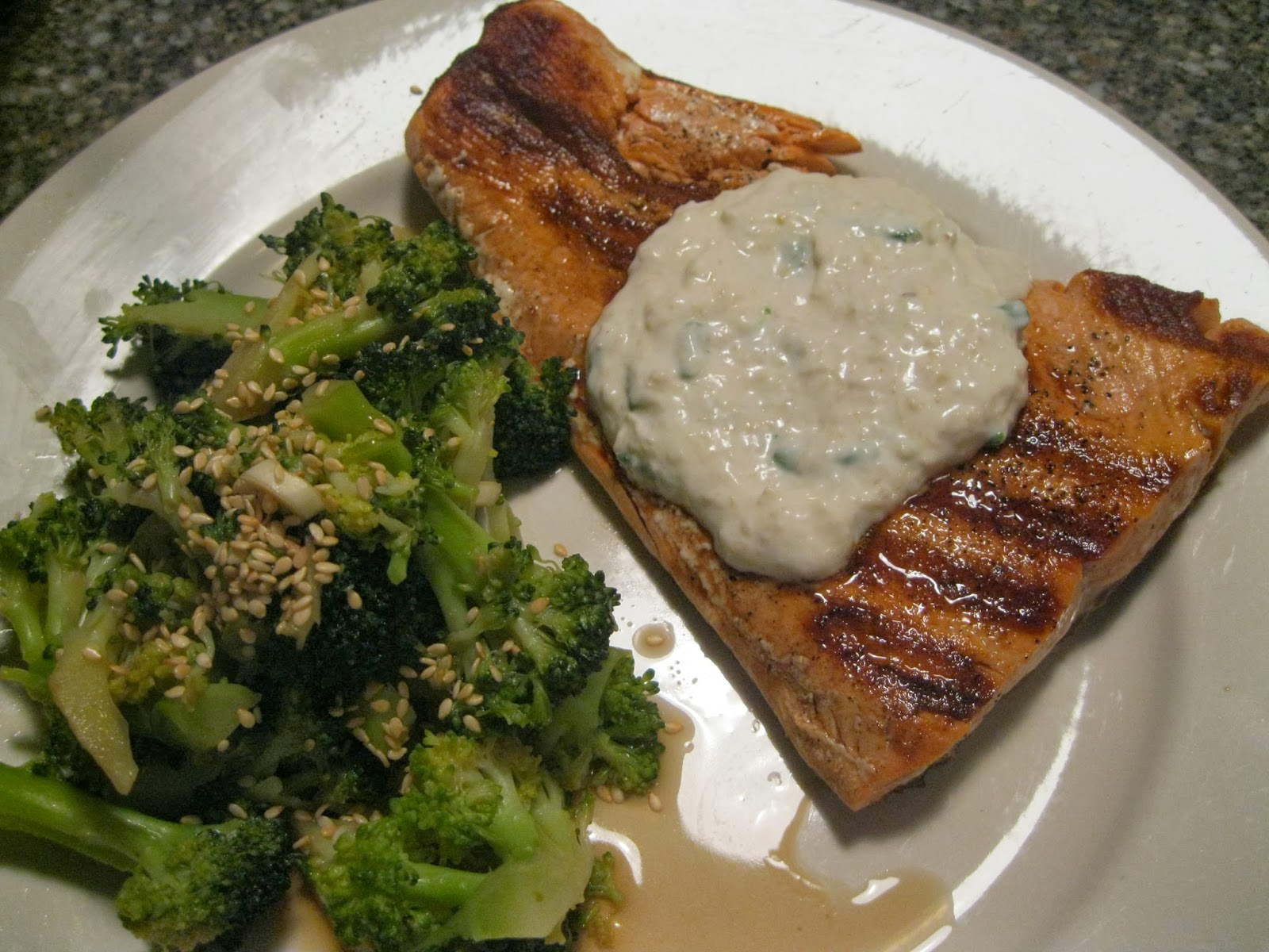 Don't Count Your Tomatoes Until They're Picked Grilled Salmon with