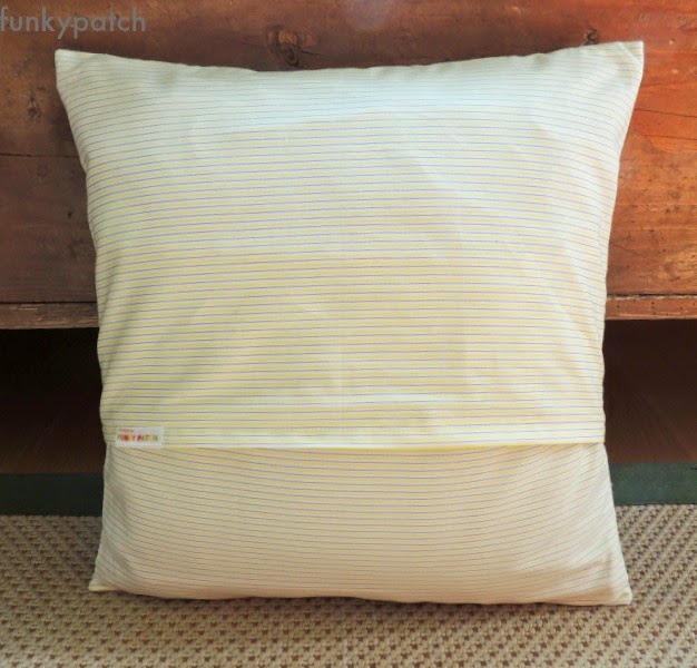como hacer una funda de cojín sin cremallera
