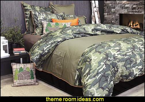 Glenroy Camouflage by Alamode Home log cabin - rustic style decorating - Cabin decor - bear decor - camping in the northwoods style - Antler decor - log cabin boys theme bedroom - Cabin Bedding - Rustic Bedding - rustic furniture - cedar beds - log beds - LOG CABIN DECORATING IDEAS - Swiss chalet ski lodge murals - camping room decor Glenroy Camouflage by Alamode Home log cabin - rustic style decorating - Cabin decor - bear decor - camping in the northwoods style - Antler decor - log cabin boys theme bedroom - Cabin Bedding - Rustic Bedding - rustic furniture - cedar beds - log beds - LOG CABIN DECORATING IDEAS - Swiss chalet ski lodge murals - camping room decor