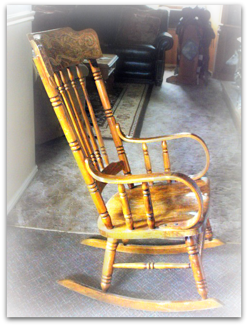 Lace Crazy Vintage Rocking Chair my next redo...