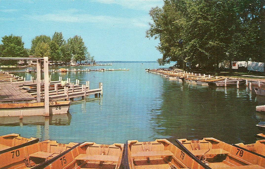 Vintage Travel Postcards Indian Lake, Ohio