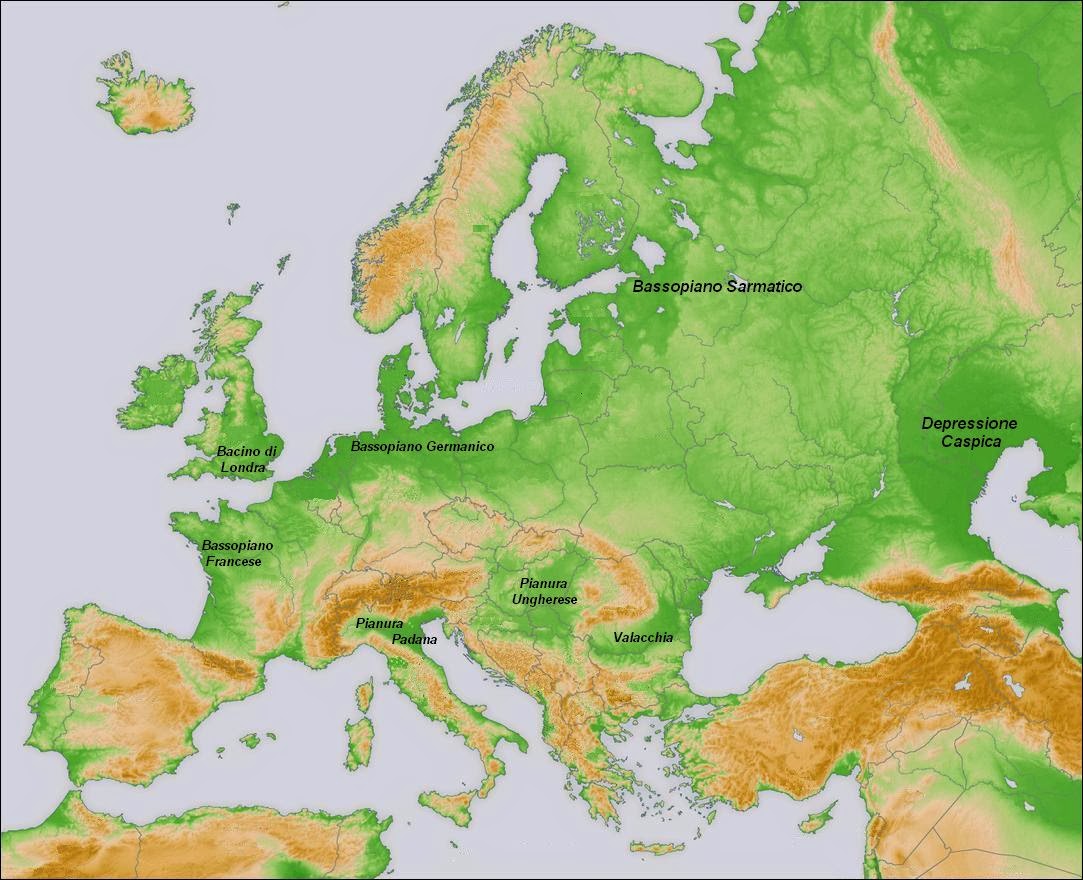 Imparare con la Geografia 7 Il rilievo in Europa
