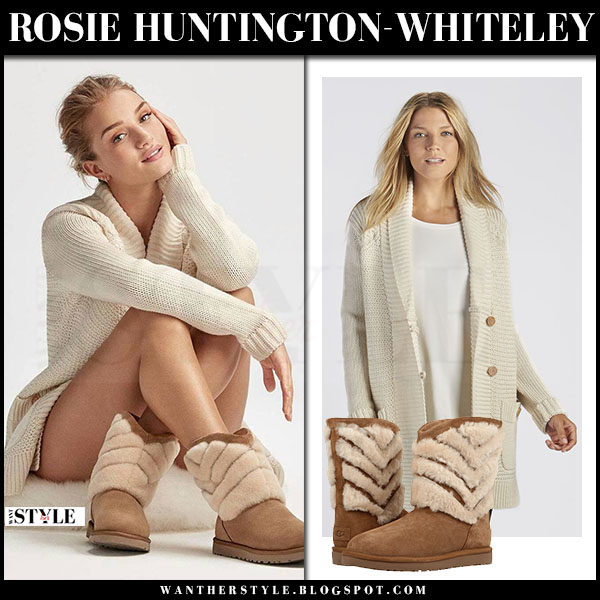 knitted ugg style boots