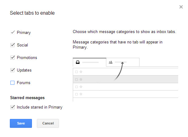 Mengaktifkan dan Mematikan Fitur Category Tabs di Inbox Gmail