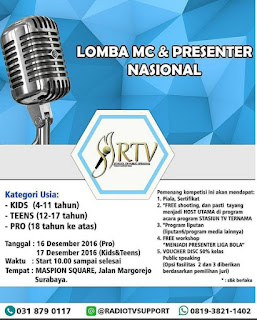 Lomba MC dan Presenter Tingkat Nasional 2016 Lomba MC dan Presenter Tingkat Nasional 2016