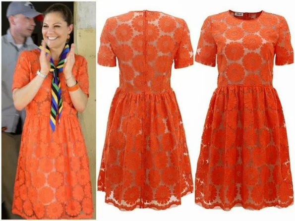 Crown Princess Victoria of Sweden wears Baum und Pferdgarten Lace Dress