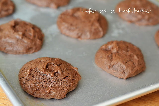 Chewy and dense Brownie Mix Cookies topped with a delicious cream cheese frosting. Life-in-the-Lofthouse.com