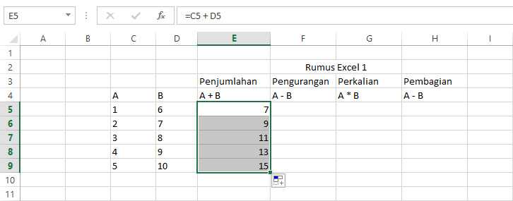 Cara Menggunakan Microsoft Excel Rumus Lengkap - 5