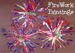 firework painting paint fireworks craft crafts july 4th projects fire children activities paintings fourth easy project activity glitter simple fun
