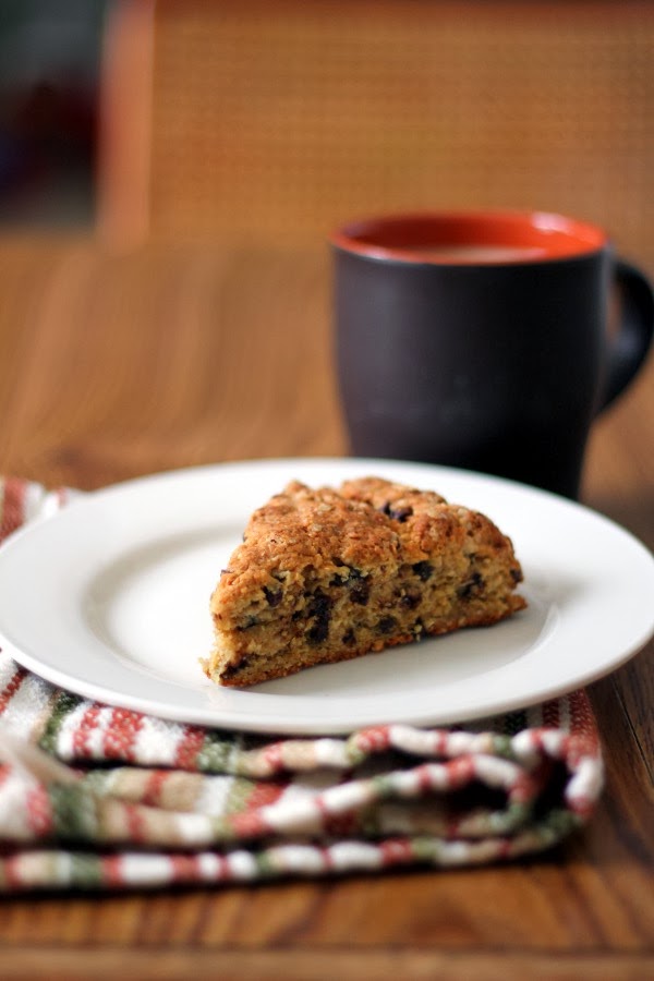 Kitchen Trial and Error peanut butter chocolate chip oatmeal scones