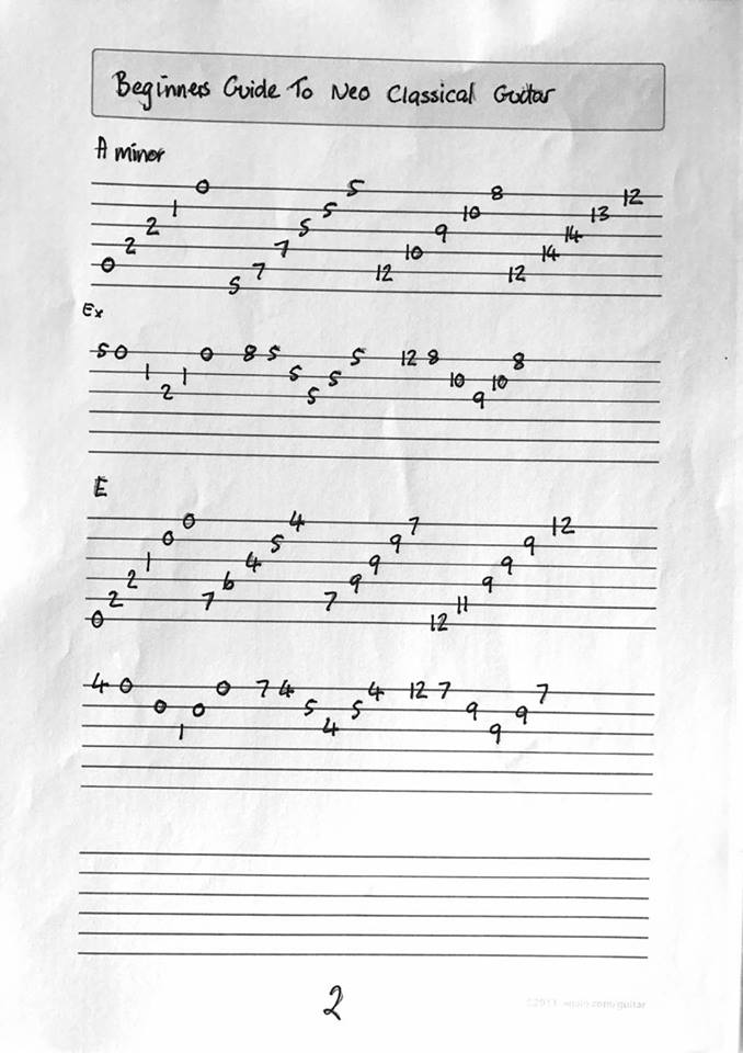 Guitar Lessons A Beginners Guide To Neo Classical Metal Guitar & Sweep