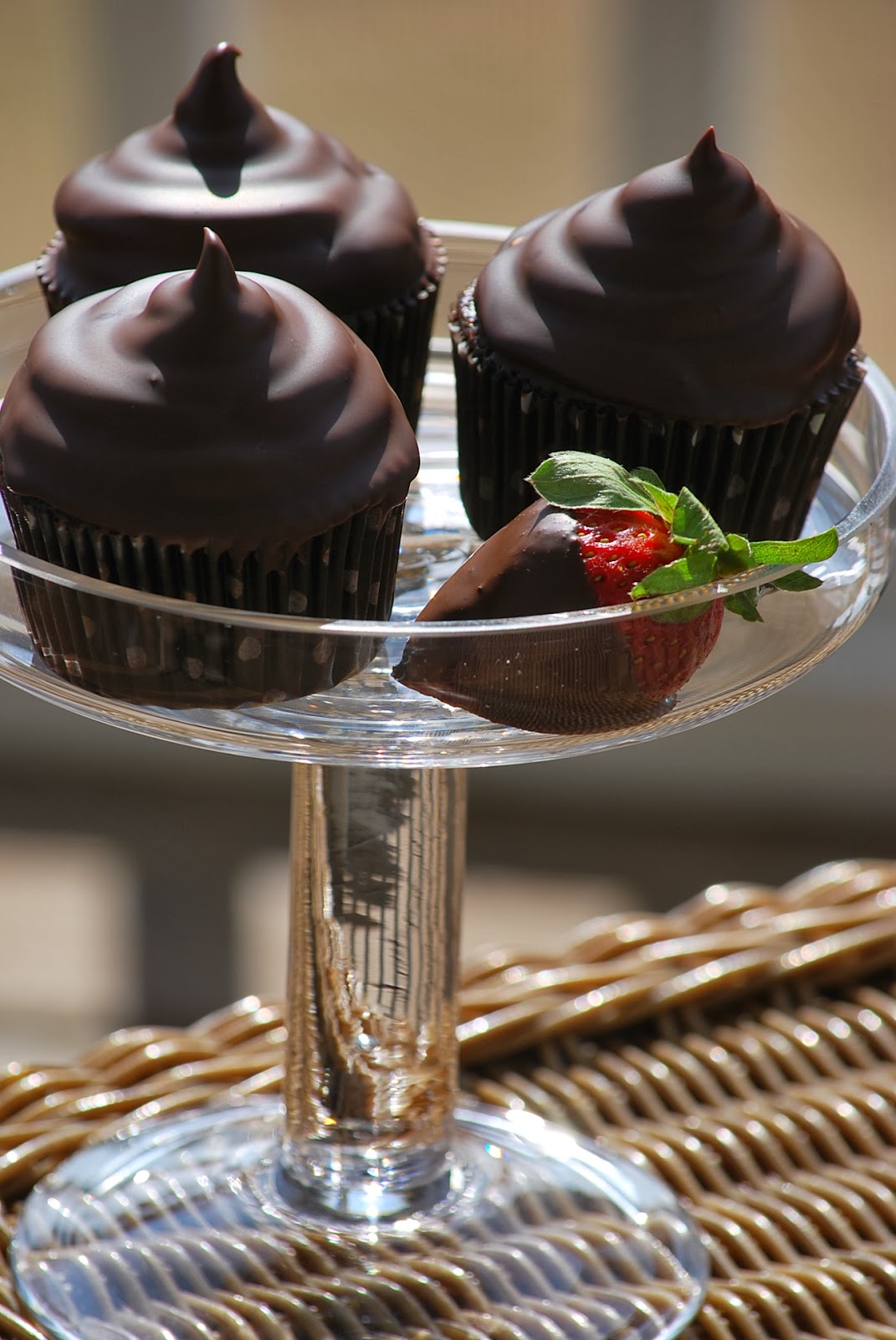 My story in recipes Chocolate Covered Strawberry Cupcakes