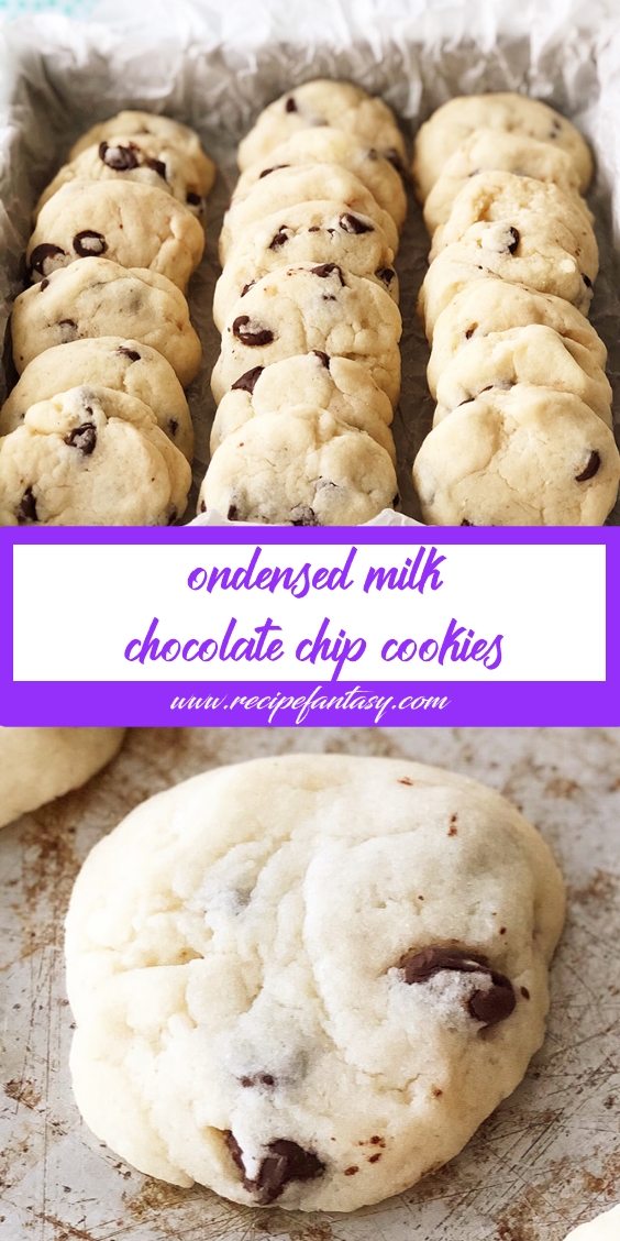 Recipe Rainbow Condensed Milk Chocolate Chip Cookies