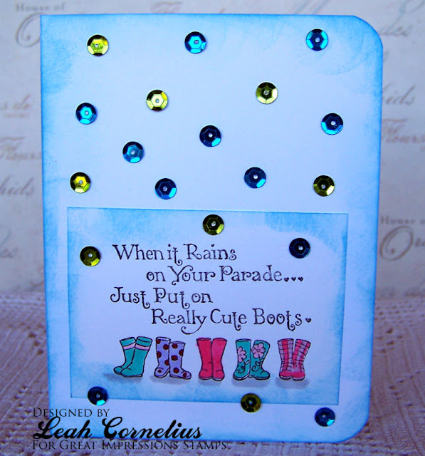 Great Impressions,Leah Cornelius, Cute Boots, handmade cards Great Impressions,Leah Cornelius, Cute Boots, handmade cards