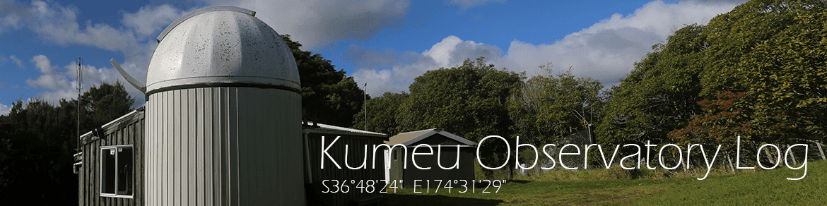 Kumeu Observatory Log