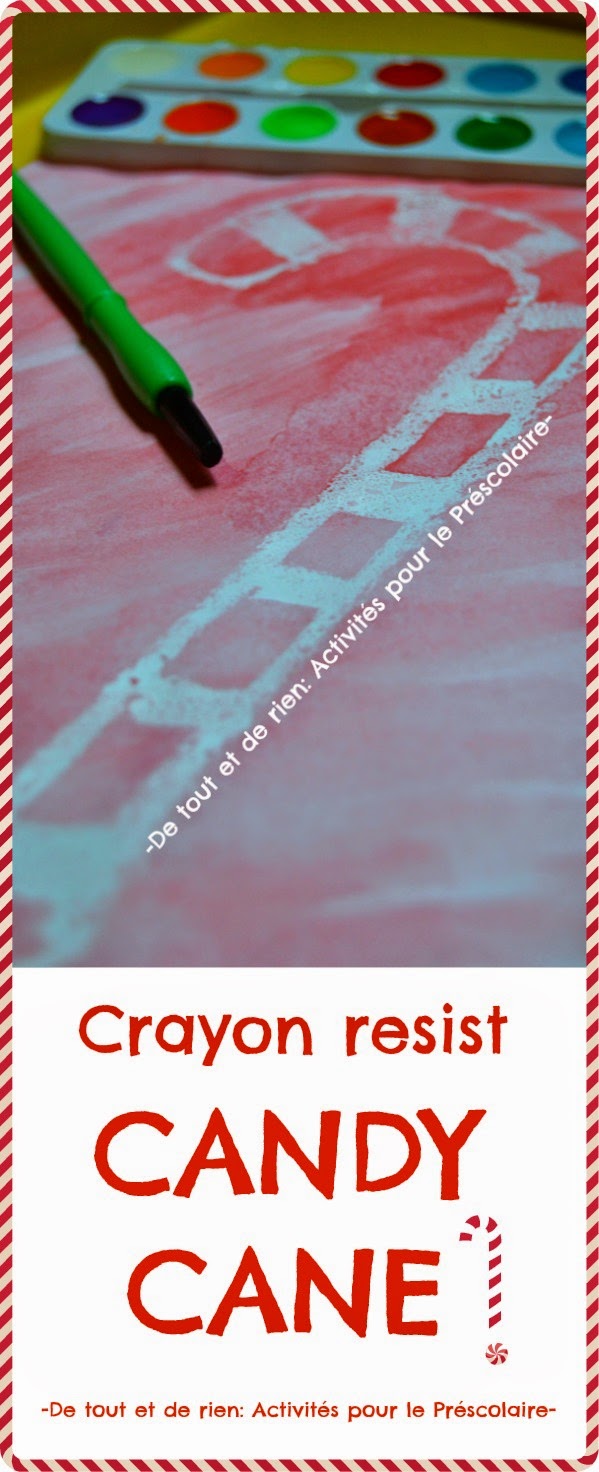 De tout et de rien Activités pour le Préscolaire Crayon resist candy