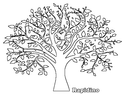 desenhos colorir Árvores