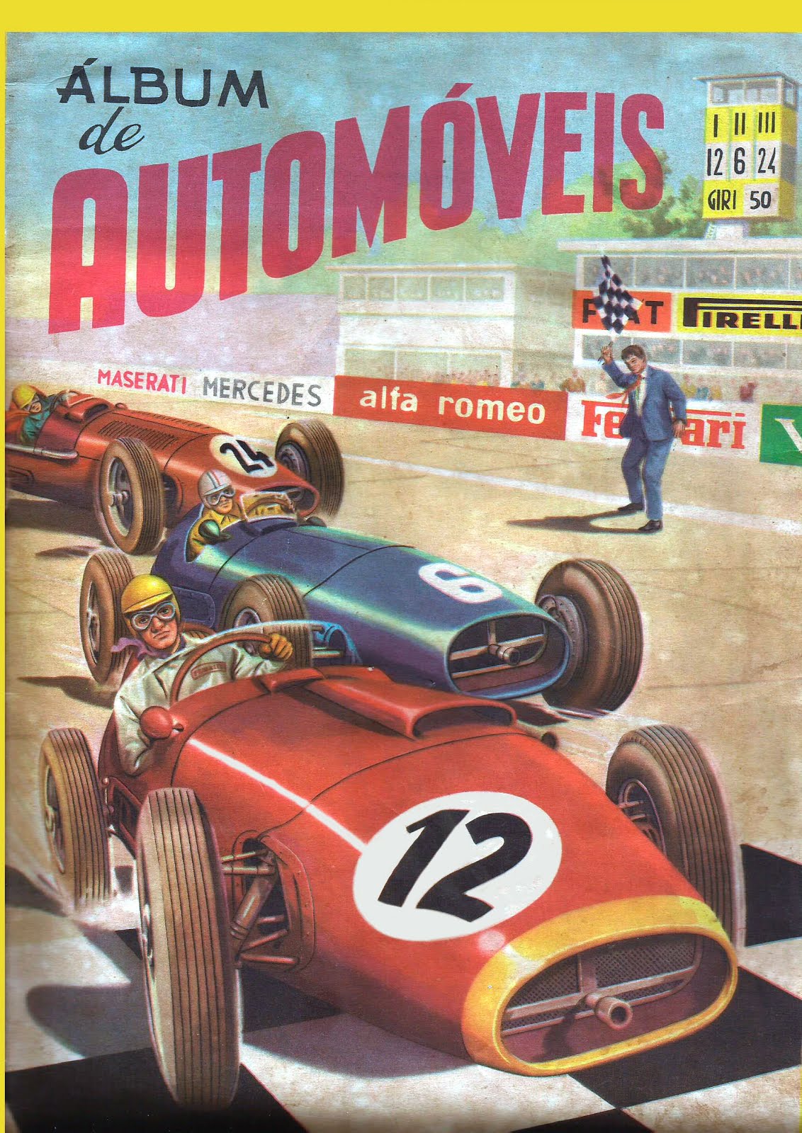 ÁLBUM DE FIGURINHAS DE AUTOMÓVEIS