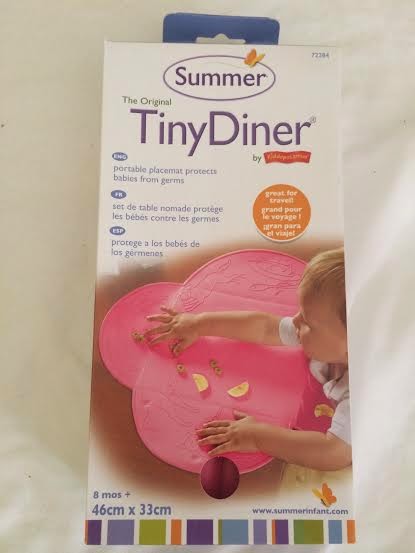 Pink Plastic dinner plate for baby highchair 