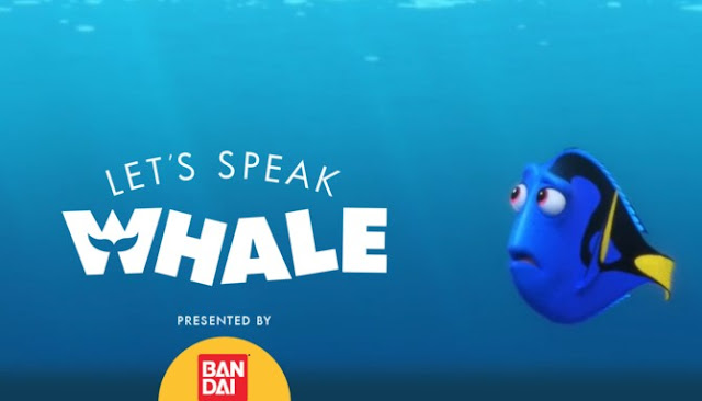 DISNEY LETS SPEAK WHALE SWEEPSTAKES Share videos with Disney of your kids repeating quotes from the Finding Dory movie for a chance to win a trip to Monterey Bay for four to visit the famous Aquarium or other great prizes!