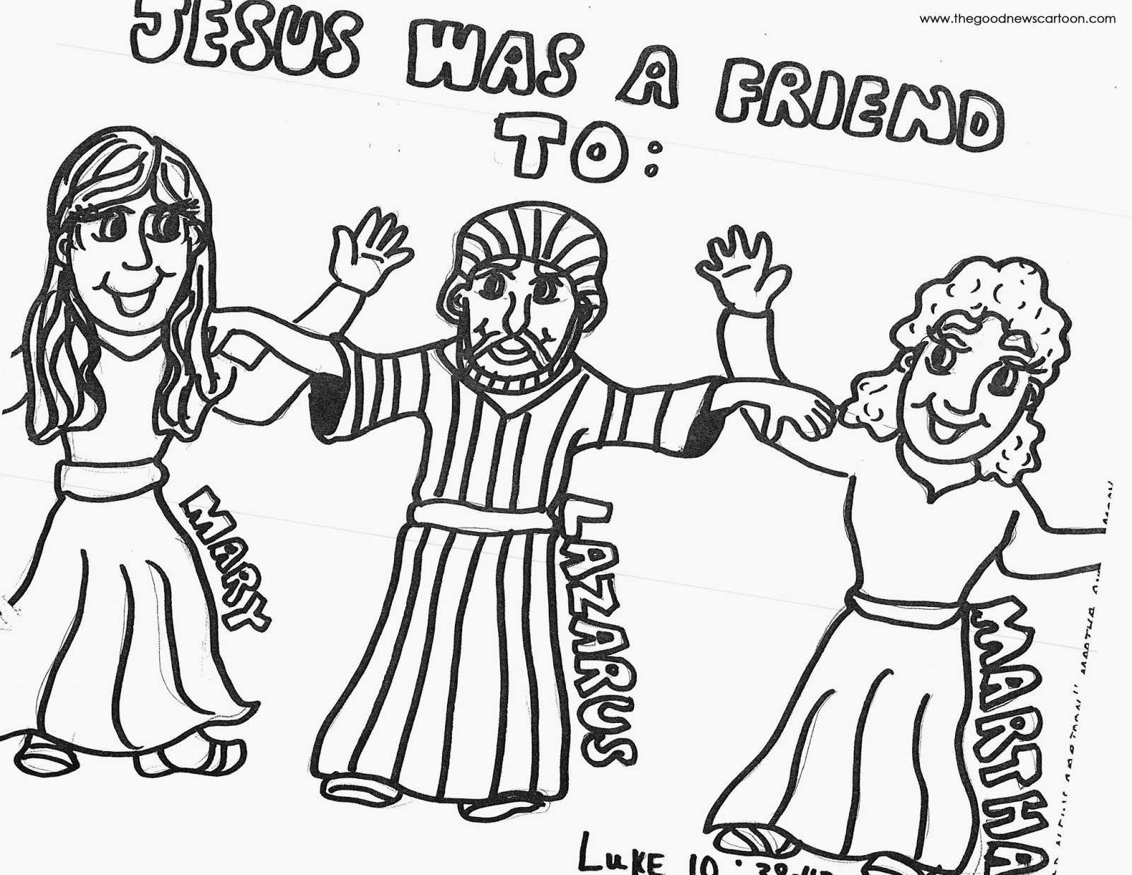 Martha and mary coloring pages