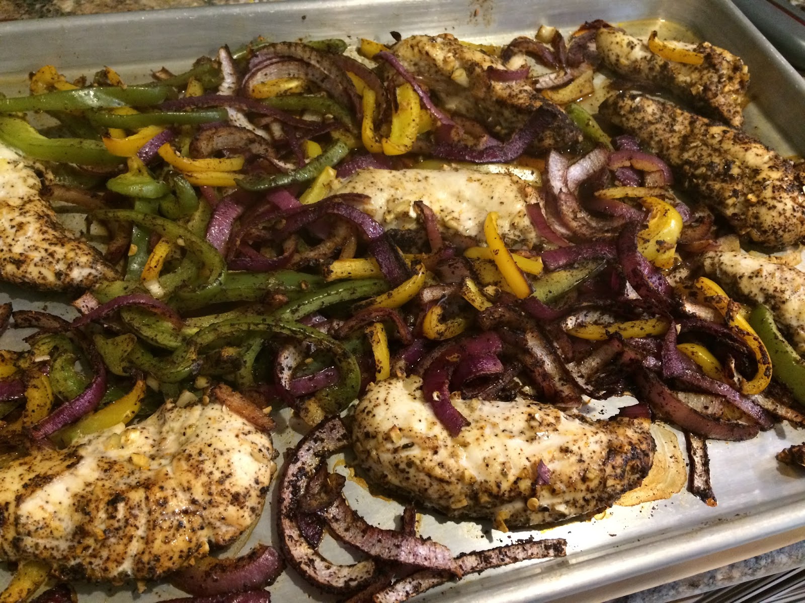 One Pan Oven Chicken Fajitas