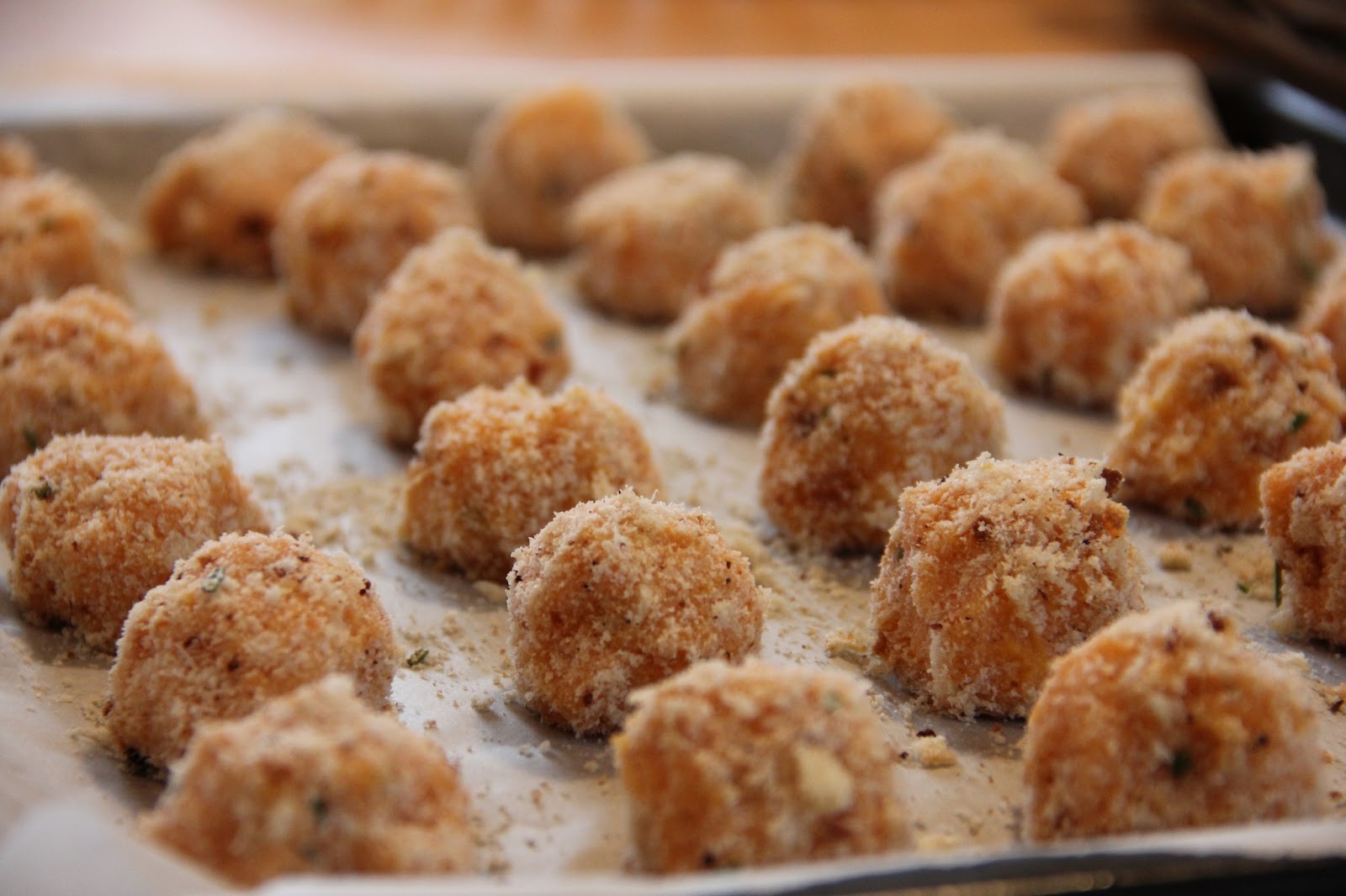 jessiekaymakes Sweet Potato Goat Cheese Puffs