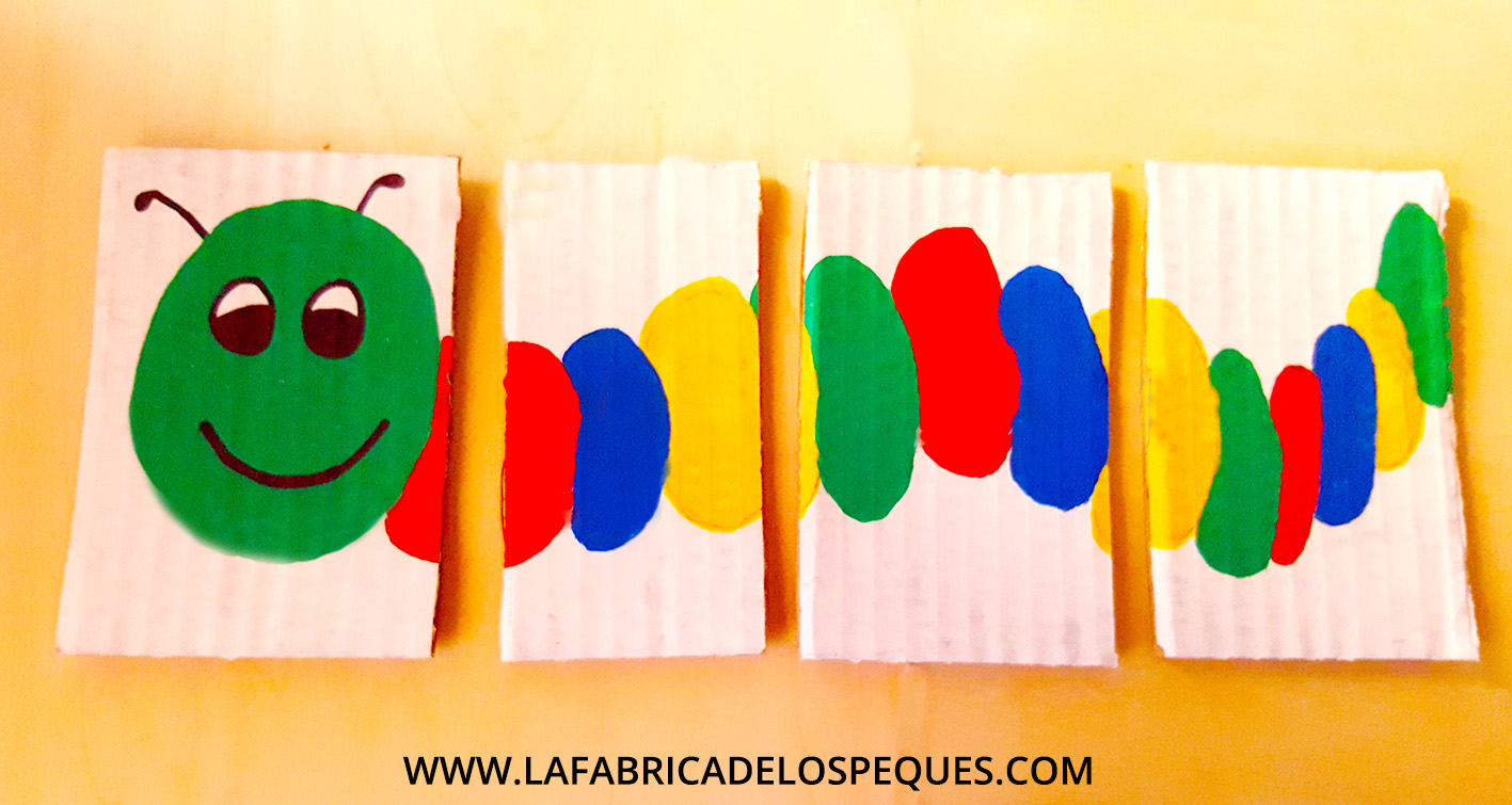rompecabezas material reciclable