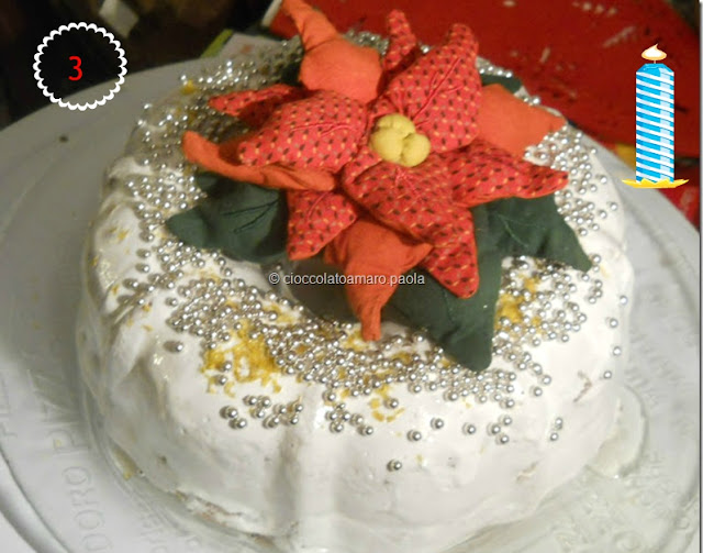 bundt cake innevato per la prima domenica dell'avvento