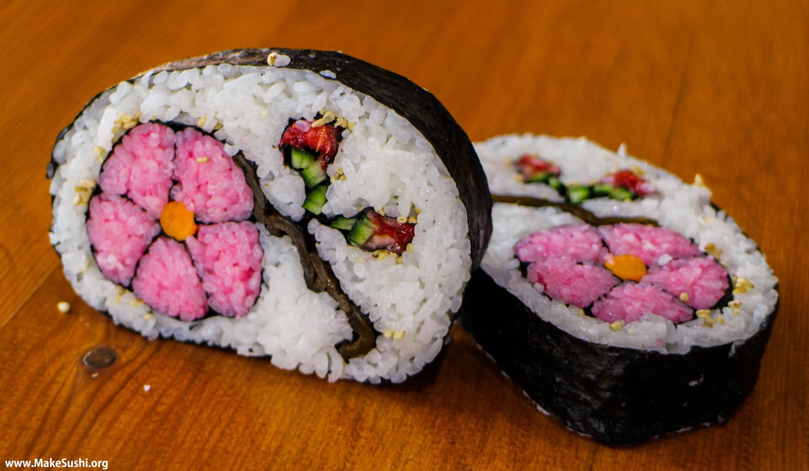 Flower Sushi Roll Art Recipe The Idea King