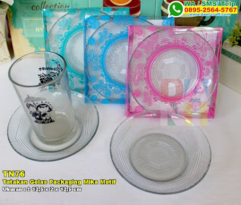 Tatakan Gelas Packaging Mika Motif