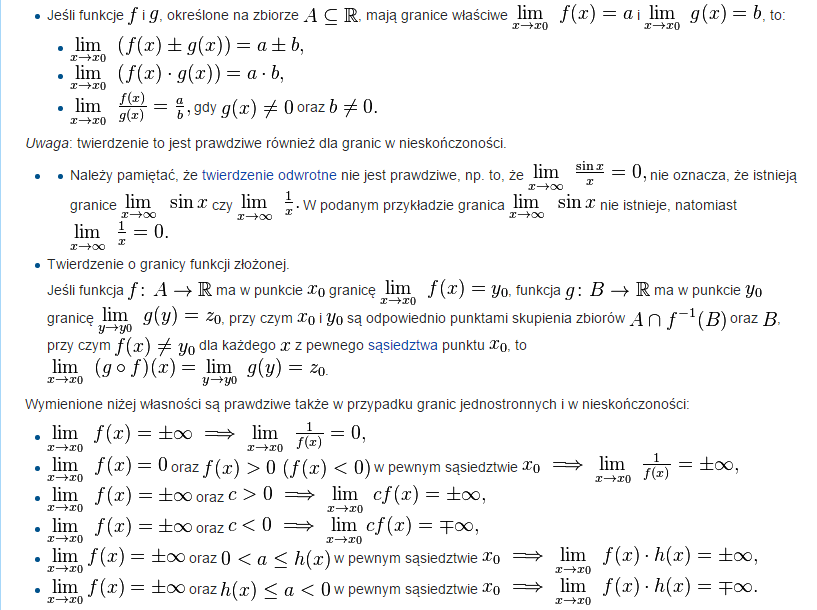 Analiza Matematyczna: Granice