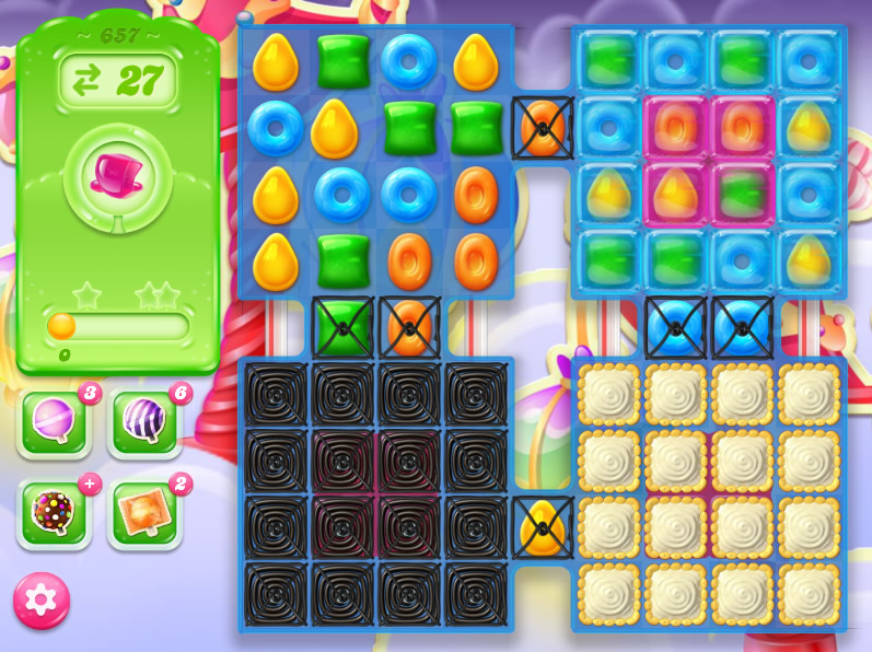 Candy Crush Jelly Saga level 657 Candy Crush Jelly Saga level 657