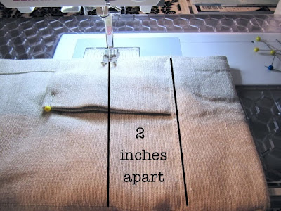 Sew Many Ways...: How to Turn Tab Top Curtains to Back Tab Curtains...