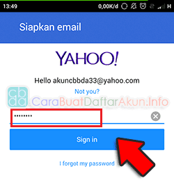 cara setting email yahoo di android