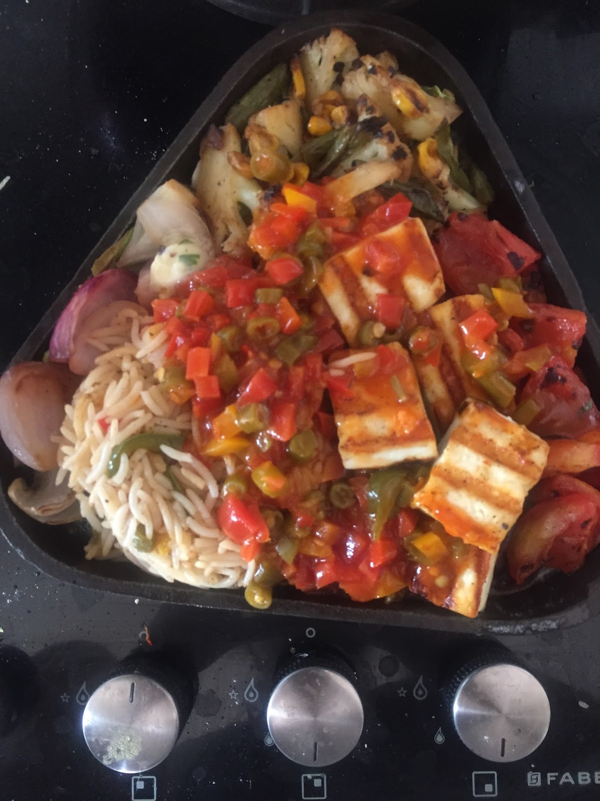 MASTERCHEFMOM Paneer Sizzler in Chilli Garlic Sauce How to make