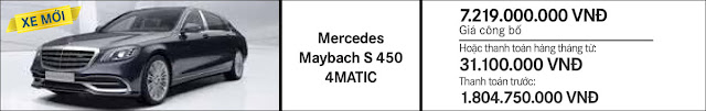 Giá xe Mercedes Maybach S400 4MATIC 2017 Giá xe Mercedes Maybach S400 4MATIC 2017 tại Mercedes Trường Chinh