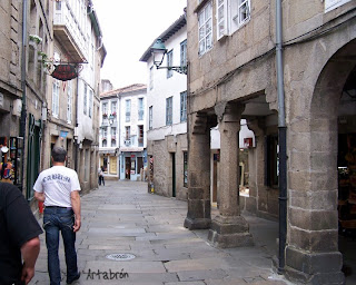 Calle del casco antiguo de Santiago