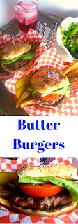 Labor Day Bash:  Butter Burgers - All American Burgers made better with butter!! - Slice of Southern