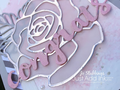 Jo's Stamping Spot - Just Add Ink #386 using Rose Garden thinlits and Sunshine Wishes dies by Stampin' Up!