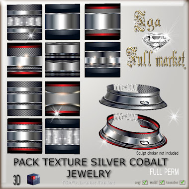 PACK TEXTURE SILVER COBALT JEWELRY