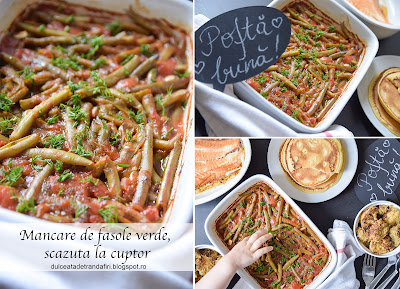 Mancare de fasole verde, la cuptor