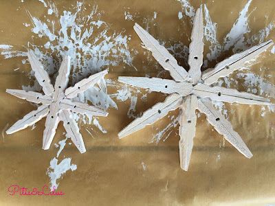 DIY ESTRELLA DE NAVIDAD CON PINZAS Y CHALK PAINT