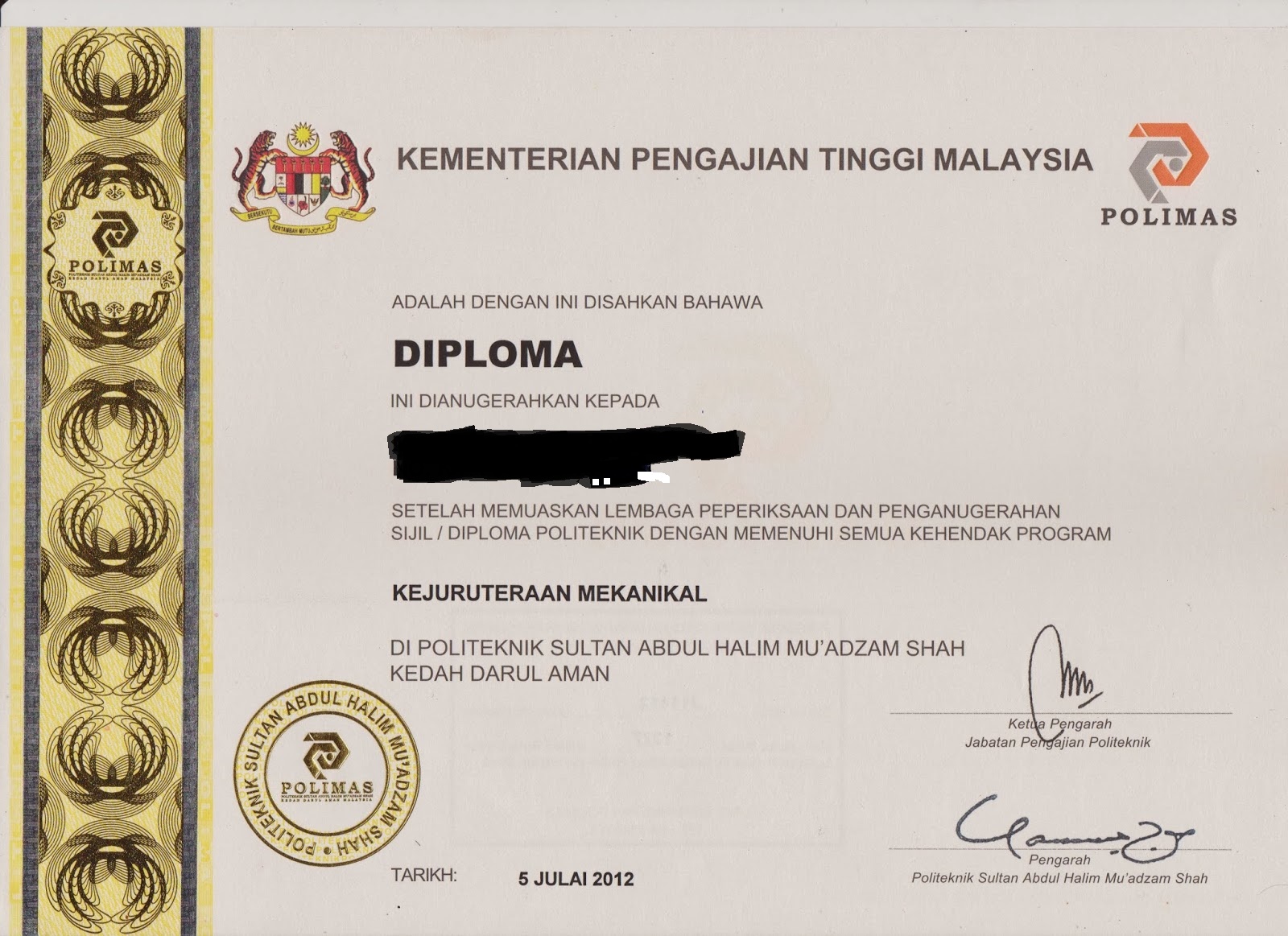 Diploma Pengajian Perniagaan Politeknik Shah Alam