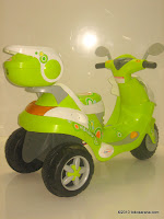 4 Doestoys LW626 Mio Battery Toy Motorcycle in Green