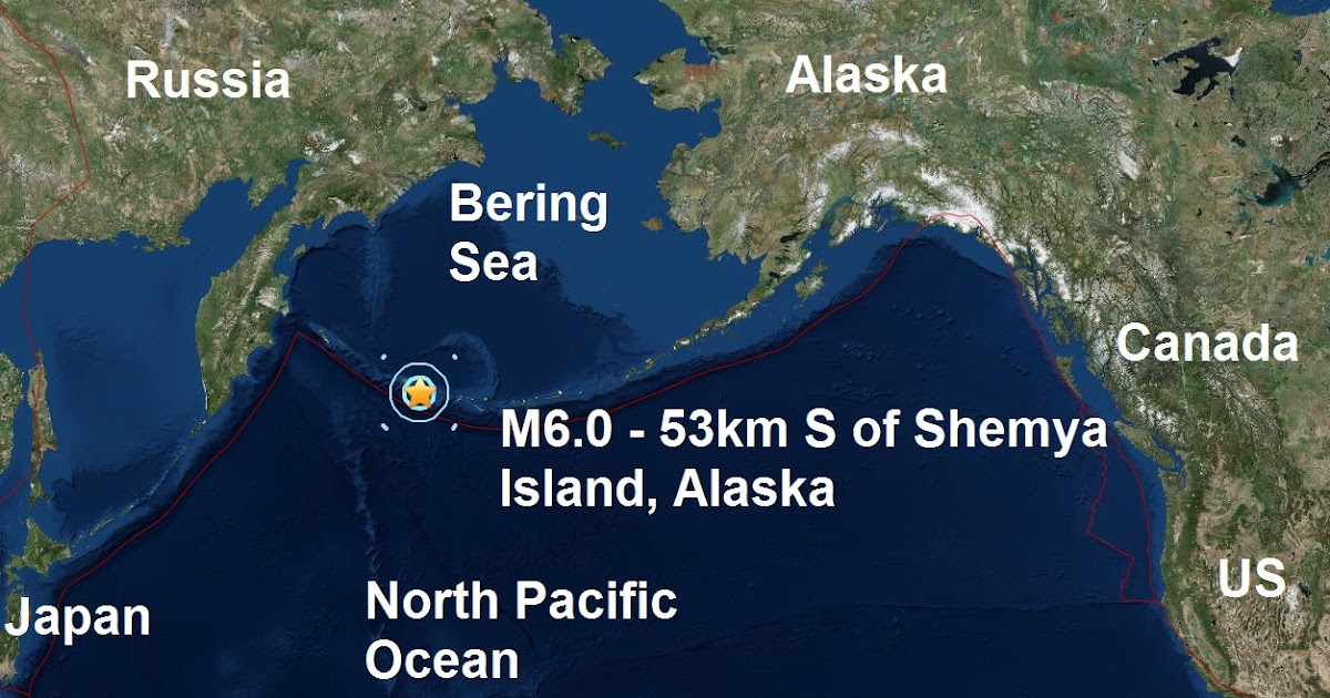 TBW: A mag 6.0 - 53km S of Shemya Island, Alaska is the second major ...