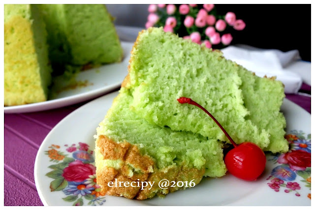 pandan chiffon cake