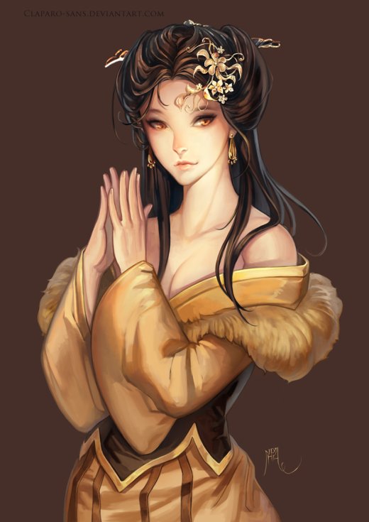 As mulheres nas ilustrações de fantasia com um toque oriental de Phong Anh Phong Anh deviantart artstation arte ilustrações fantasia oriental mulheres